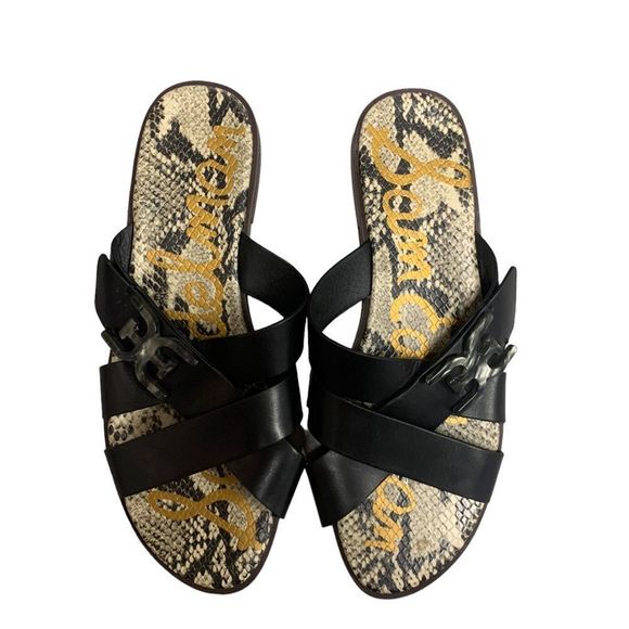 Sam Edelman Black Strappy Ezra Sandals | Size 9 - Picture 3 of 8